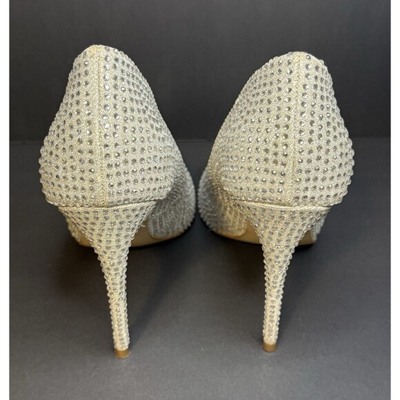 Steve Madden Womens Daisie Leather Pointed Toe Classic Pumps, Crystal, Size 10M - Picture 4 of 6